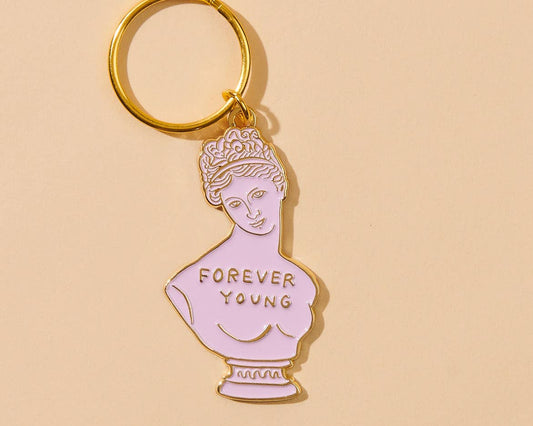 Helena - Greek Bust Enamel Keychain