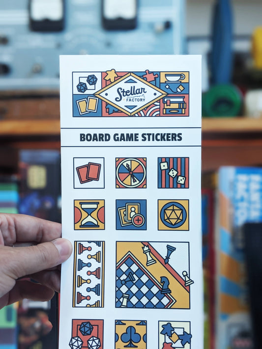 Board Game Stickers (20 stickers, various sizes)