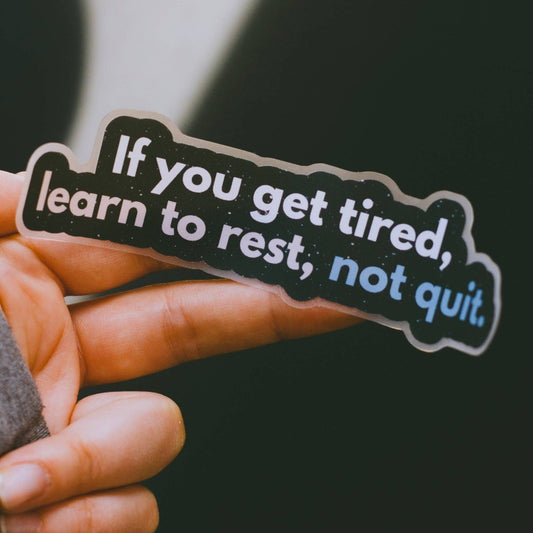 Learn to Rest | Vinyl Sticker
