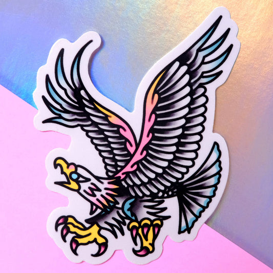 Eagle Tattoo Flash Inspired Sticker