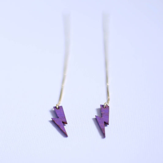 Purple Lightning | Ear Threads