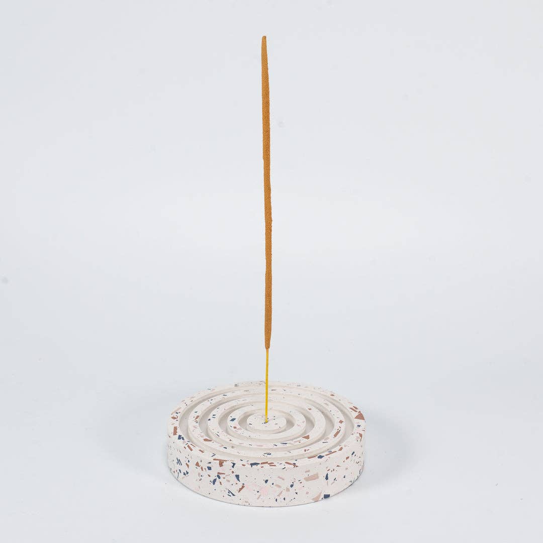 White Terrazzo | Incense Holder