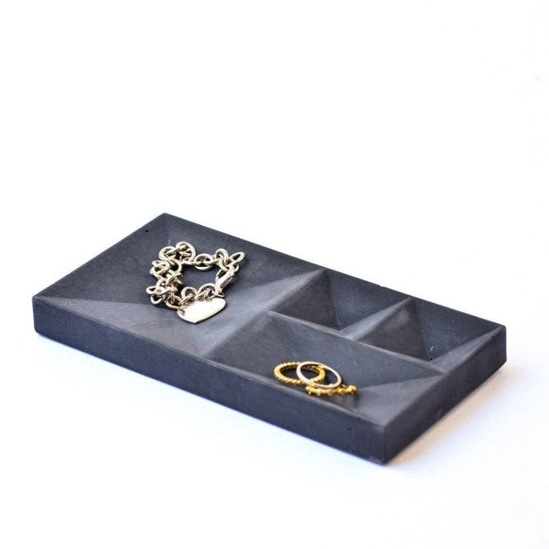 Black Concrete | Jewelry Tray