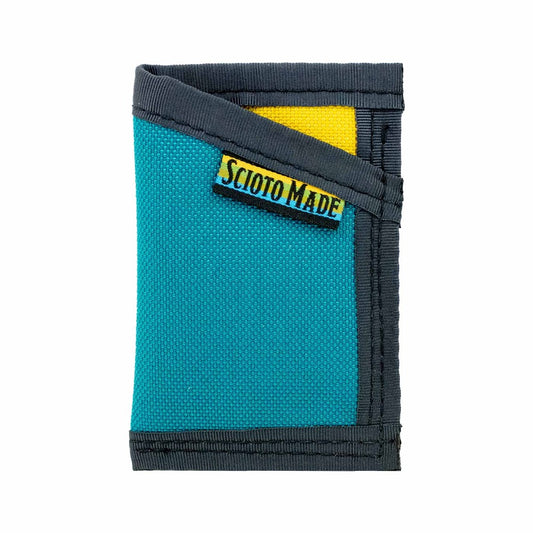 Skip Card Wallet - Teal/Yellow