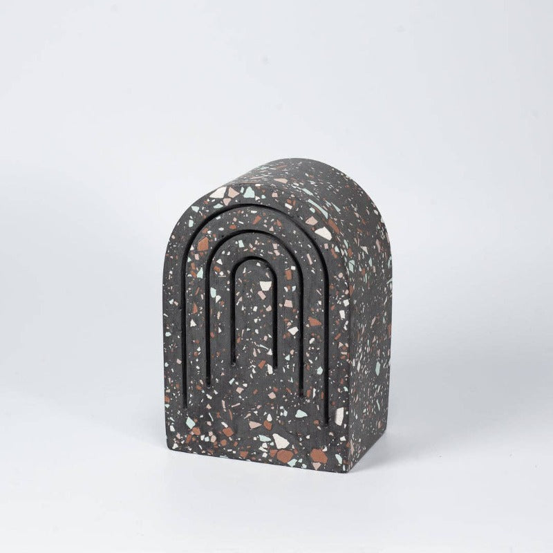 Charcoal Terrazzo | Bookend