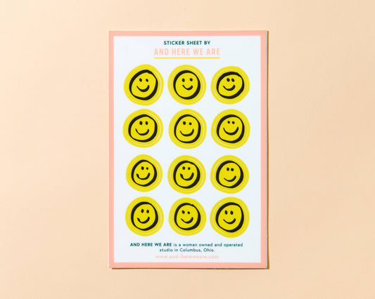 Smiles - Vinyl Sticker Sheet