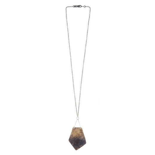 Ombre Brass Pendant | Necklace